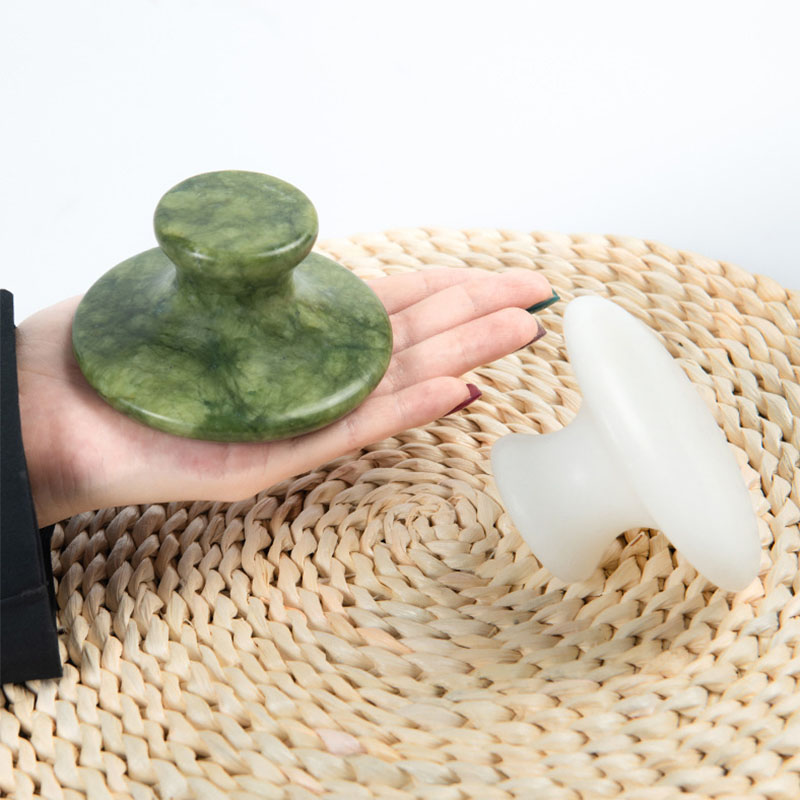 Lacrosse Stick Head - Natural Jade Mushroom Head Massager Large