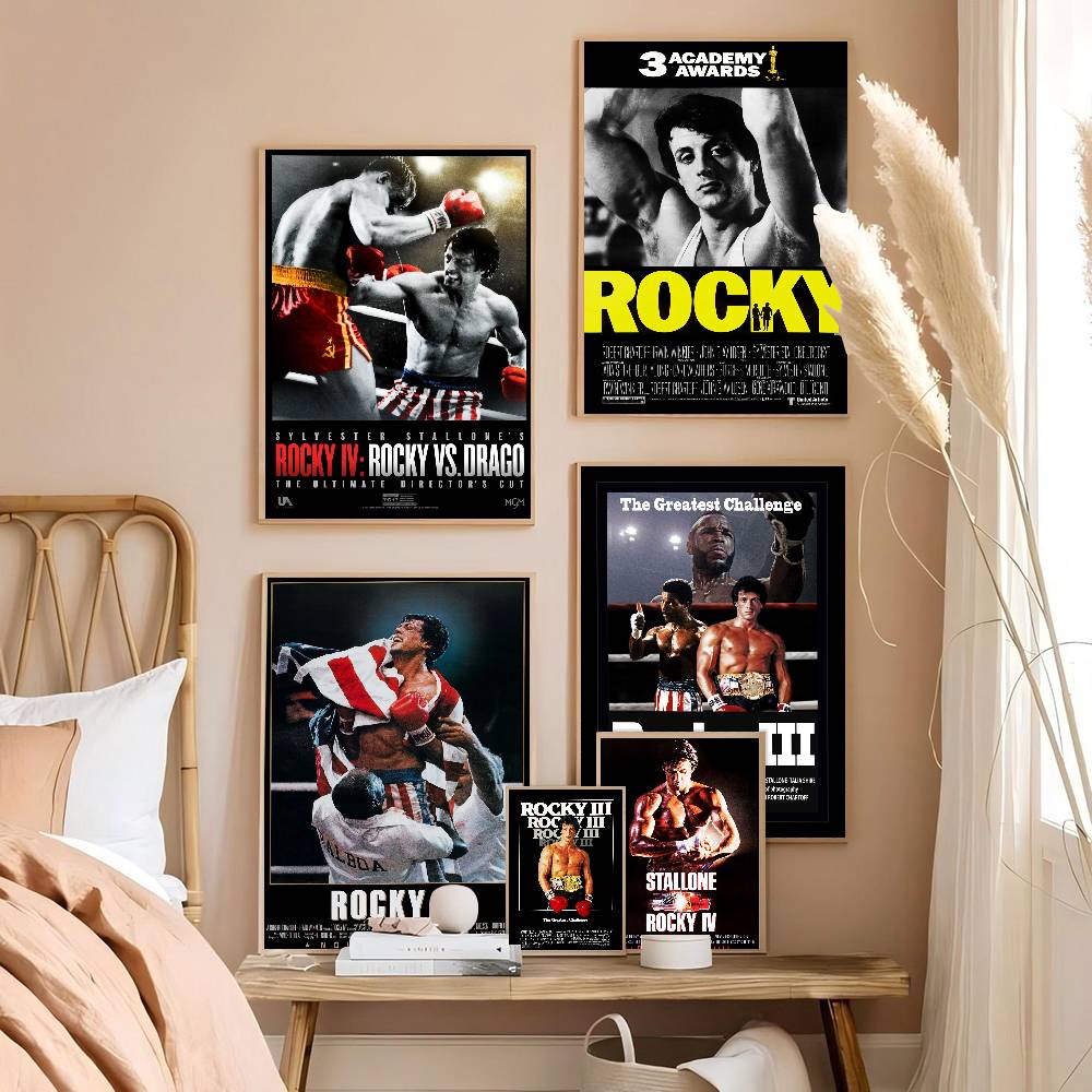 Sports Equipment Poster - Rocky Balboa Boxing Fitness Whitepaper Poster