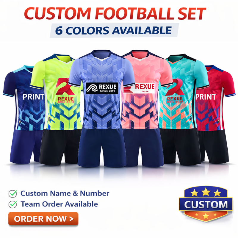 Sports Equipment For Boys - Custom Professional Short Sleeve Soccer Jersey