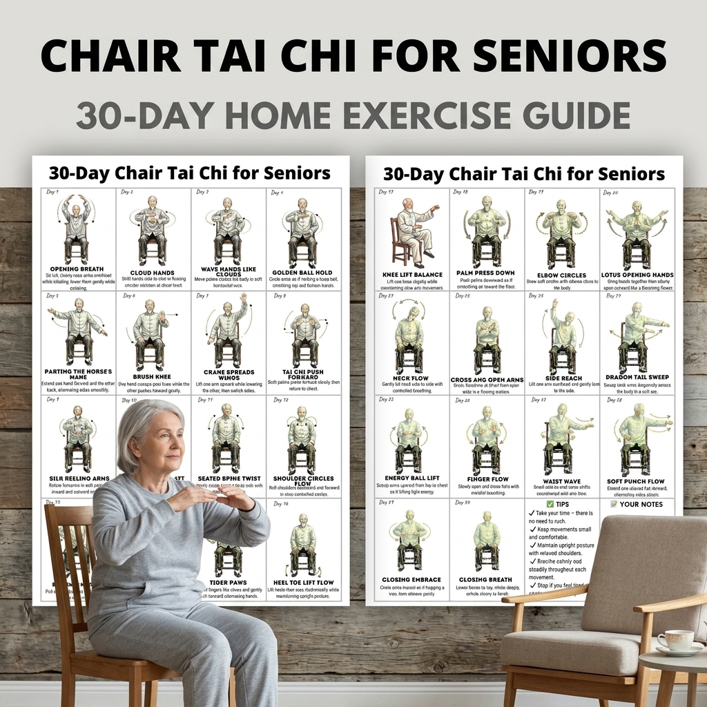 Sports Equipment Poster - Tai Chi Exercise Plan Poster for