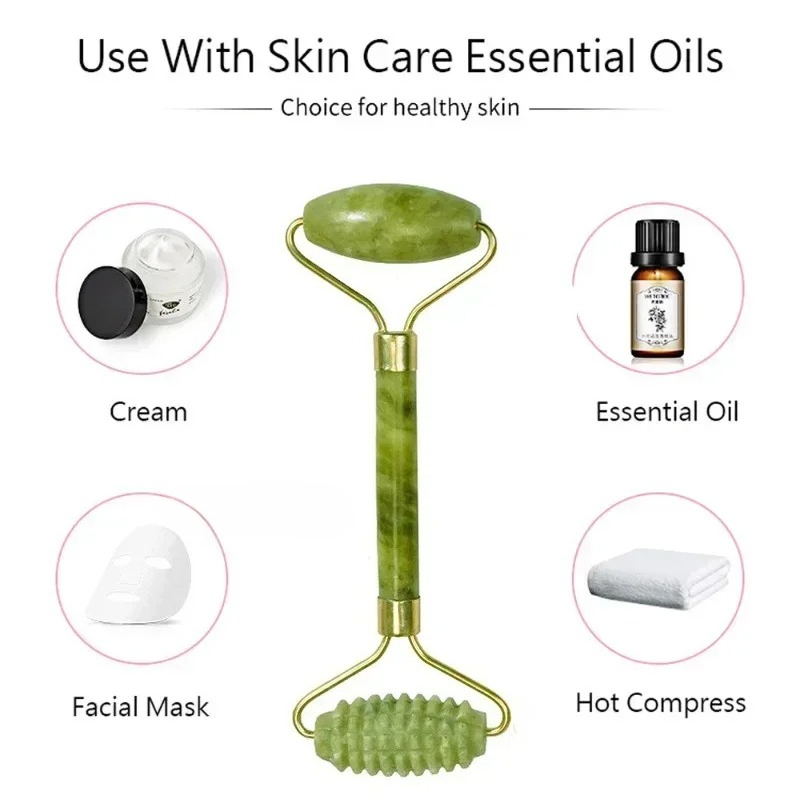 Natural jade roller massager,  – Lacrosse Stick Head recenzja i cena