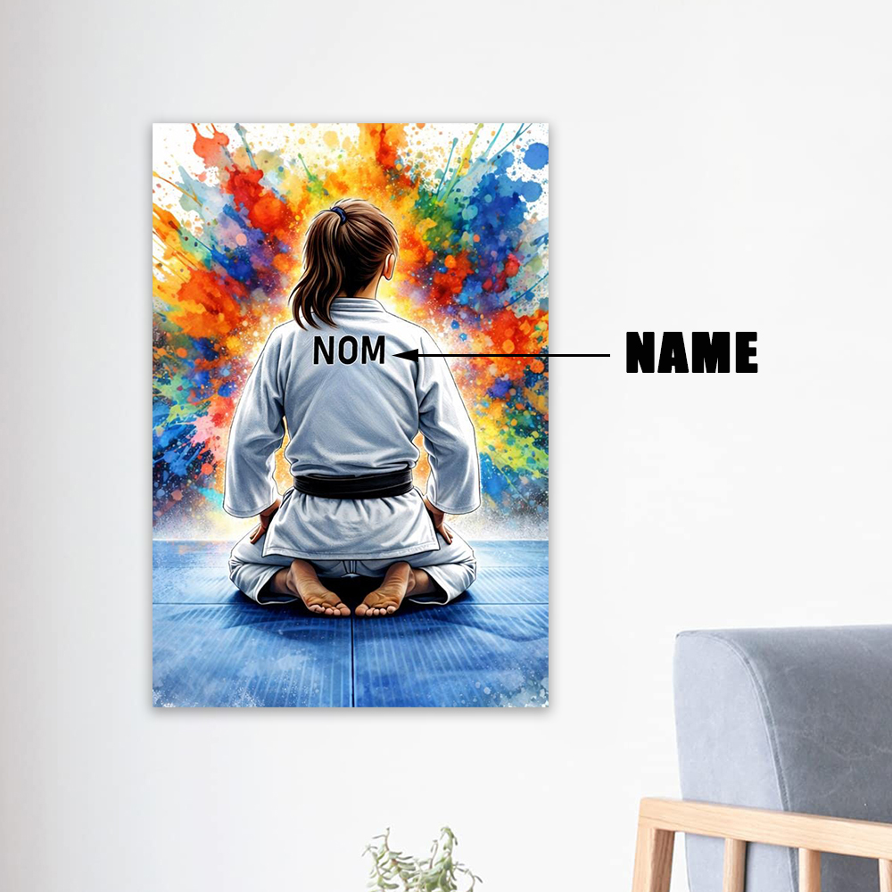 Colorful Personalized Man Judo – Sports Equipment Poster recenzja i cena