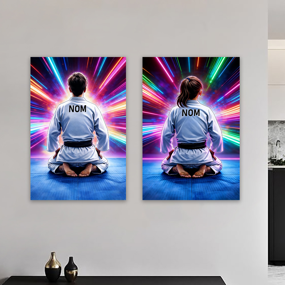 Colorful Personalized Man Judo – Sports Equipment Poster recenzja i cena