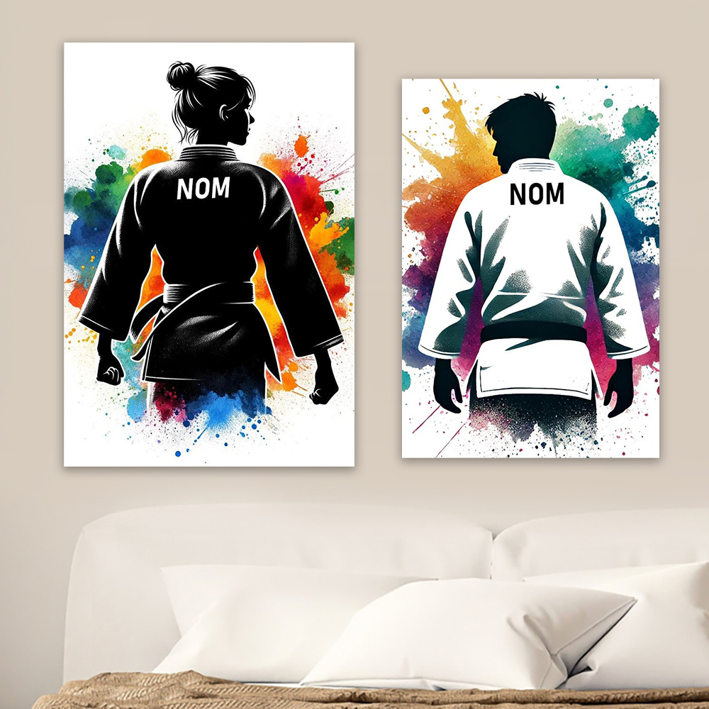 Colorful Personalized Man Judo – Sports Equipment Poster recenzja i cena