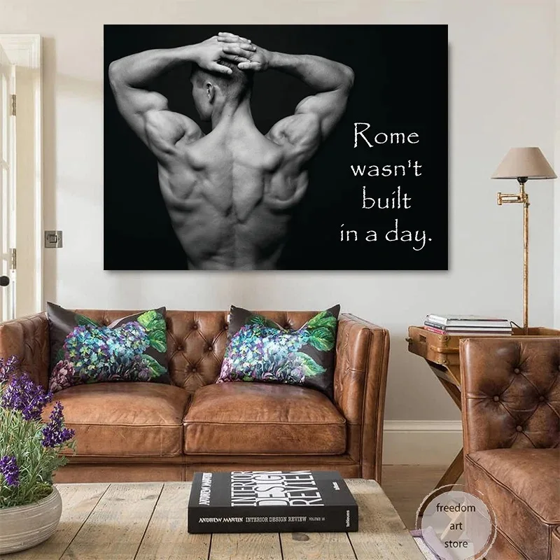 Gym Motivation Muscle Man Body – Sports Equipment Poster recenzja i cena
