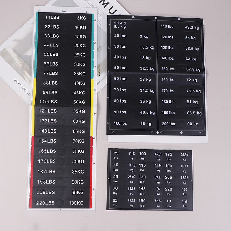 Weight Stack Labels 4.5kg To 1 – Sports Equipment Online recenzja i cena