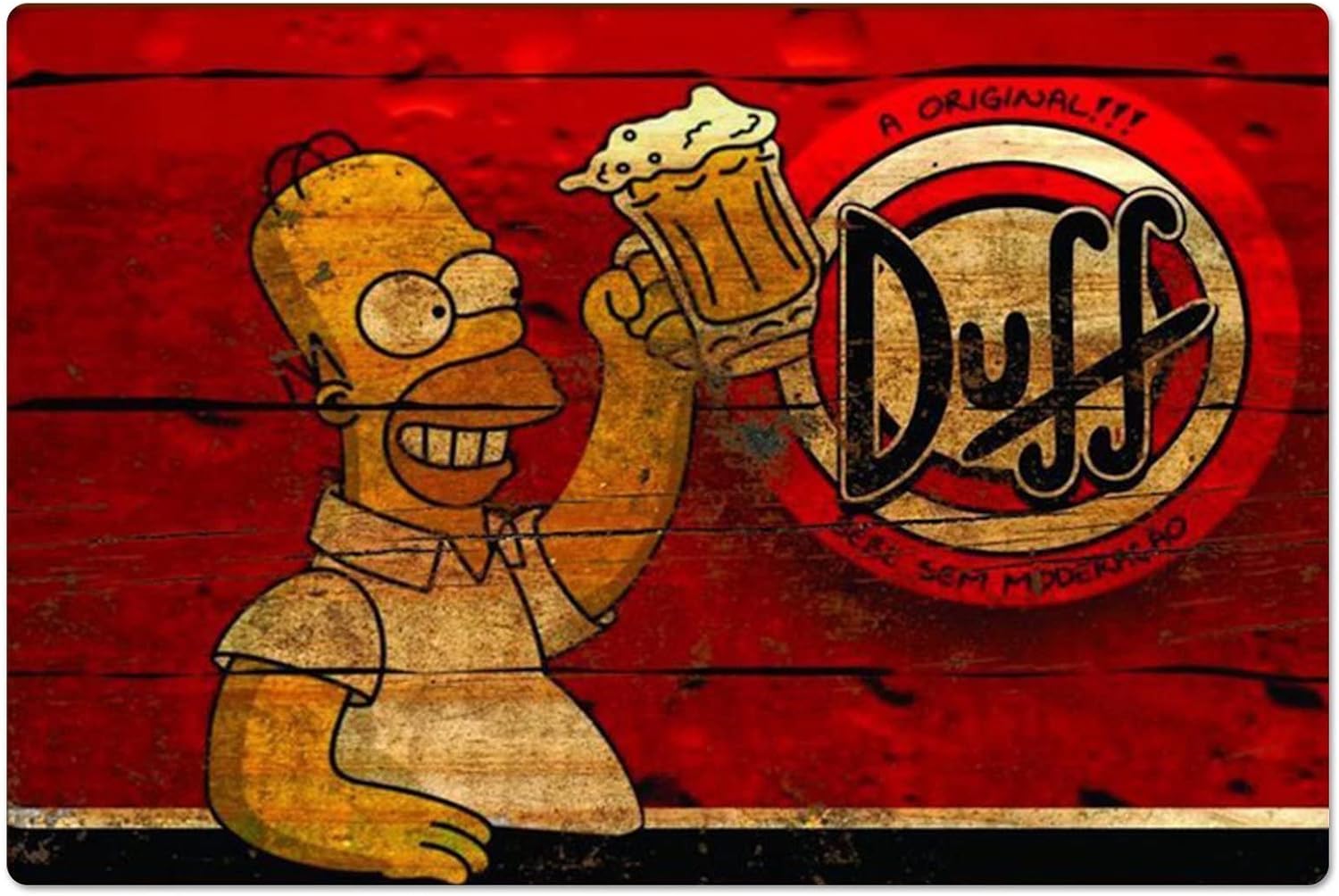 Retro Metal Poster Homer Duff  – Sports Equipment Poster recenzja i cena