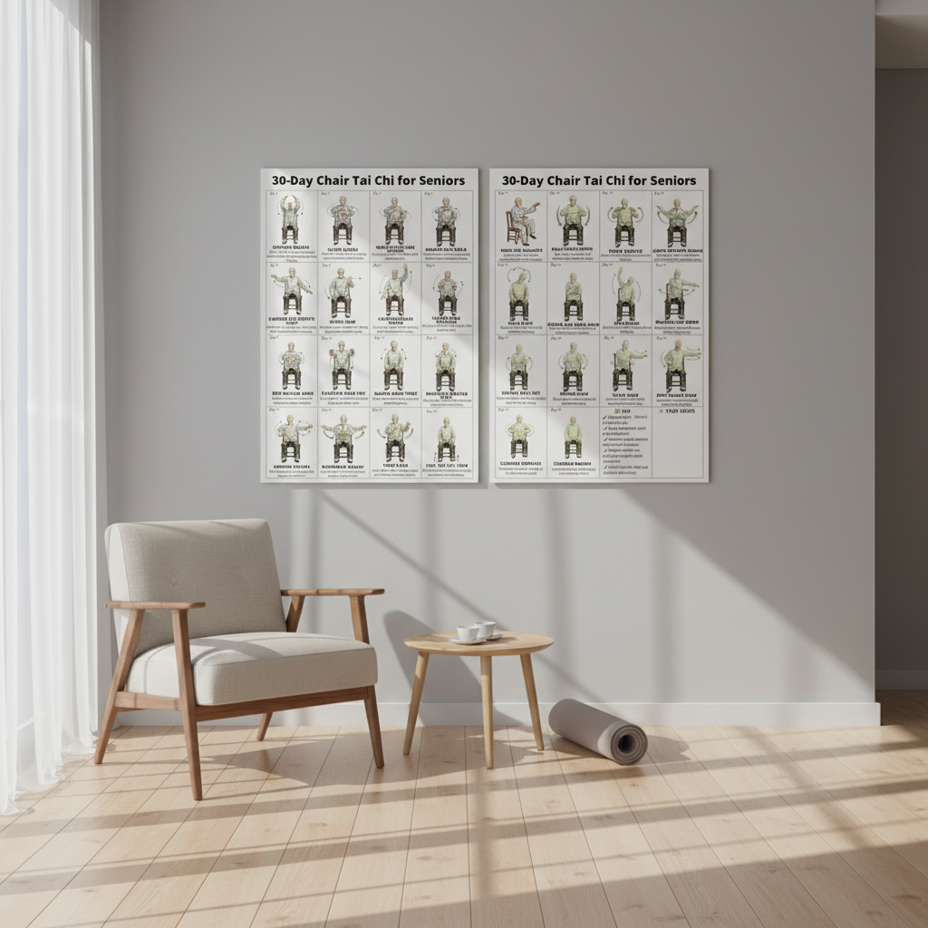 Tai Chi Exercise Plan Poster f – Sports Equipment Poster recenzja i cena