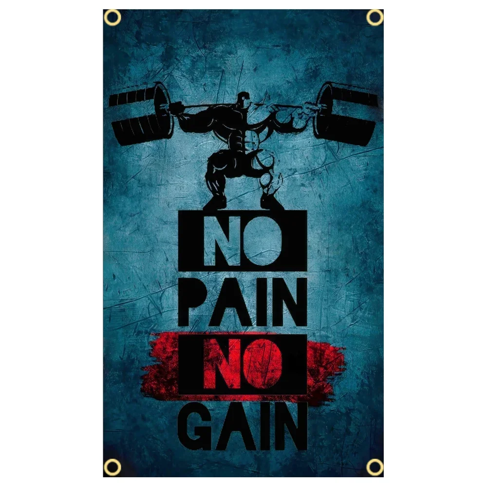 GYM Flag Message Signs Slogan  – Sports Equipment Poster recenzja i cena