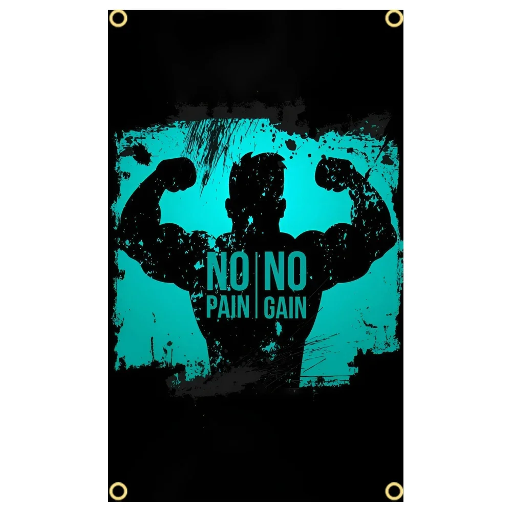 GYM Flag Message Signs Slogan  – Sports Equipment Poster recenzja i cena